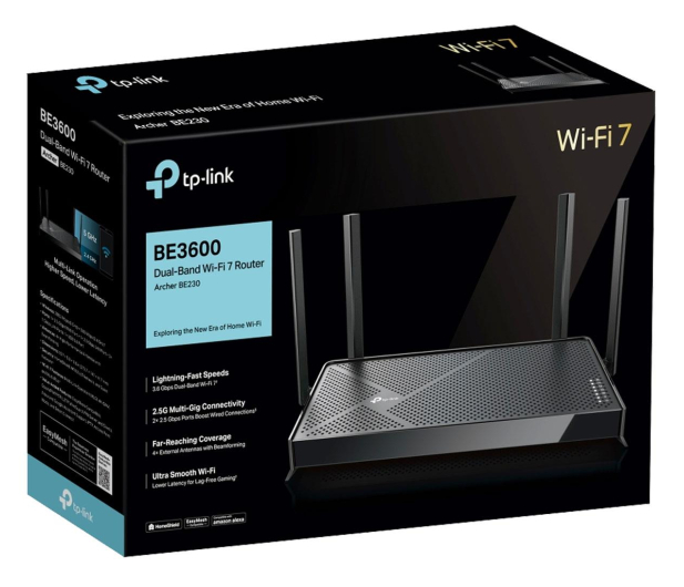 TP-LINK Archer BE230 (3600Mb/s a/b/g/n/ac/ax/be) USB 3.0 - 1263588 - zdjęcie 4